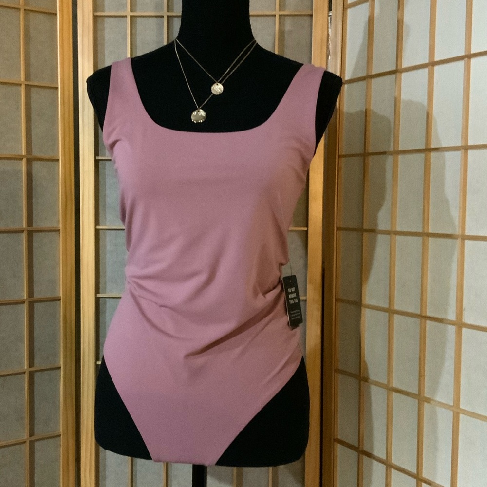 NWT Express Mauve Sleeveless Bodysuit